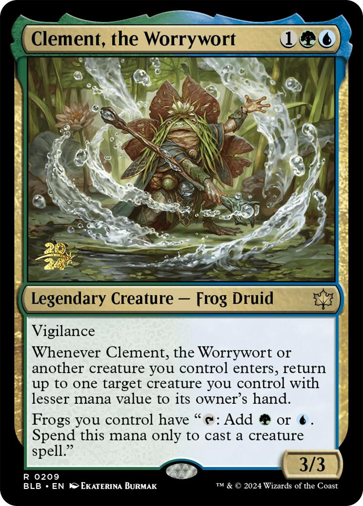 Clement, the Worrywort [Bloomburrow Prerelease Promos] | Dumpster Cat Games