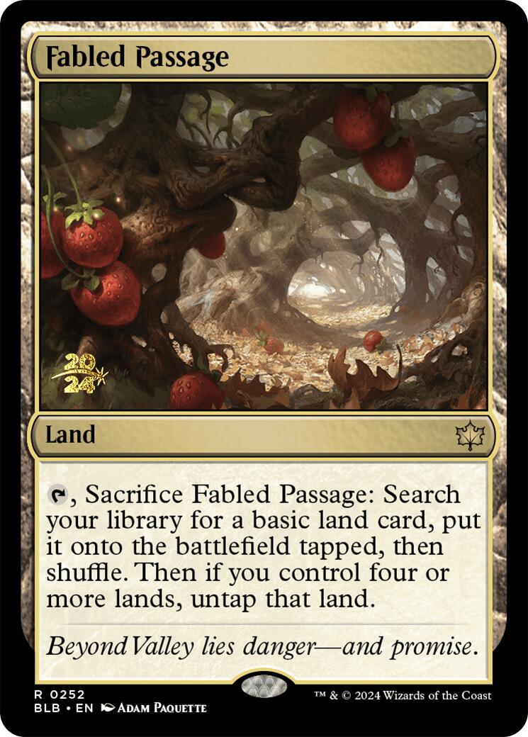 Fabled Passage [Bloomburrow Prerelease Promos] | Dumpster Cat Games