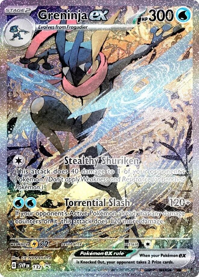 Greninja ex (132) [Scarlet & Violet: Black Star Promos] | Dumpster Cat Games