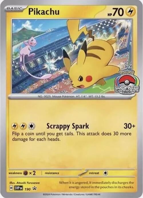 Pikachu (190) [Scarlet & Violet: Black Star Promos] | Dumpster Cat Games