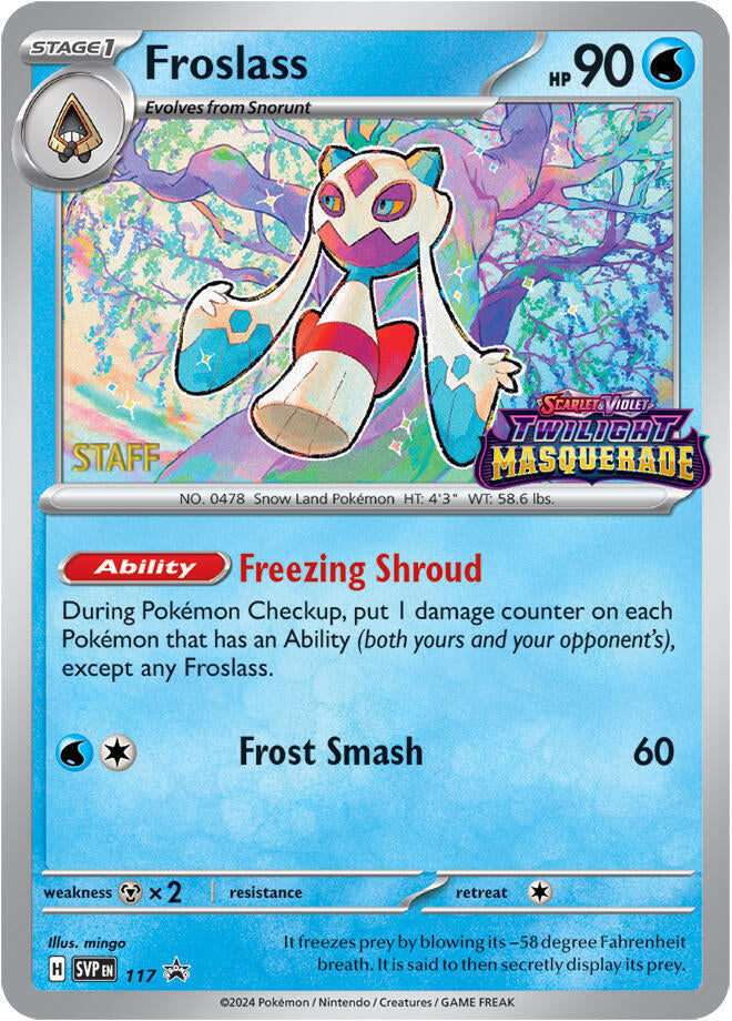 Froslass (117) (Staff) [Scarlet & Violet: Black Star Promos] | Dumpster Cat Games