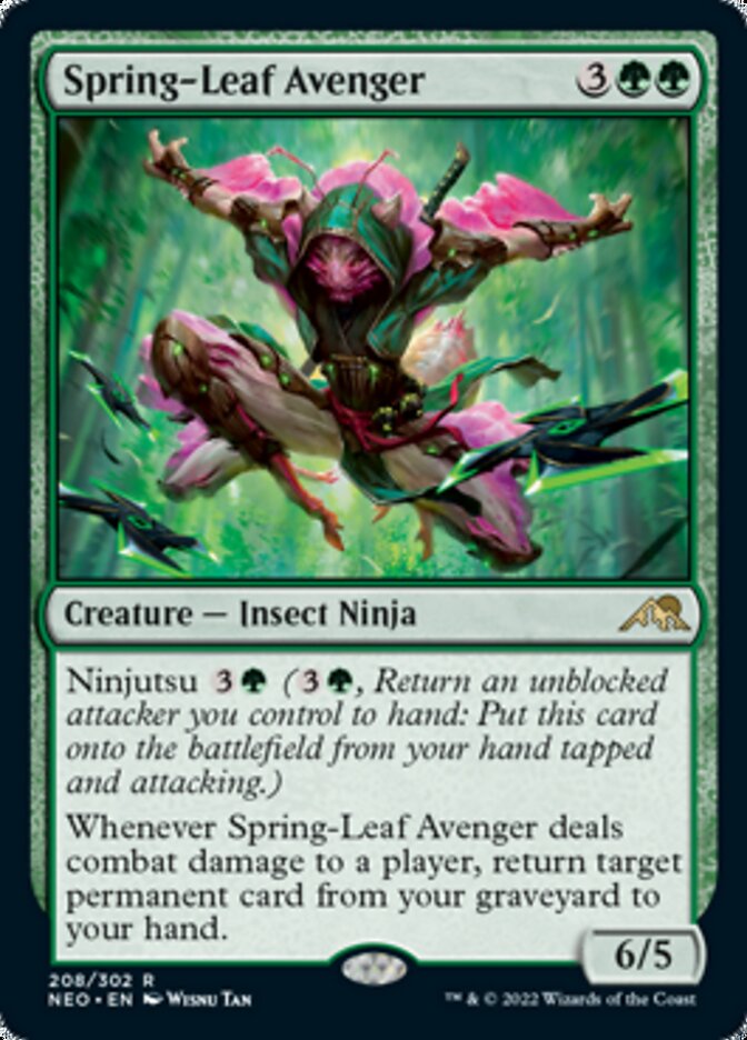 Spring-Leaf Avenger [Kamigawa: Neon Dynasty] | Dumpster Cat Games