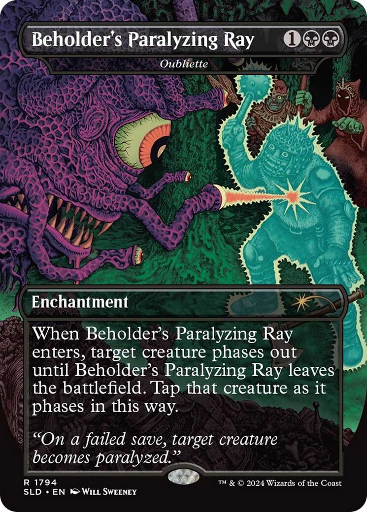 Beholder's Paralyzing Ray - Oubliette [Secret Lair Drop Series] | Dumpster Cat Games