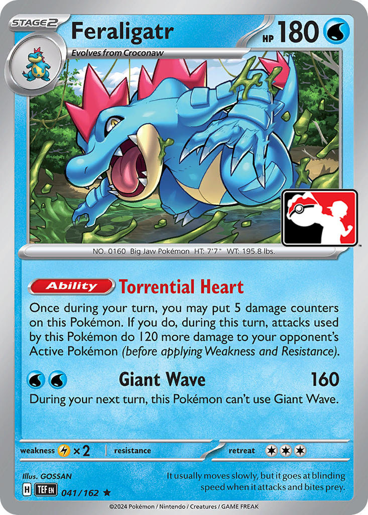 Feraligatr (041/162) [Prize Pack Series Five] | Dumpster Cat Games