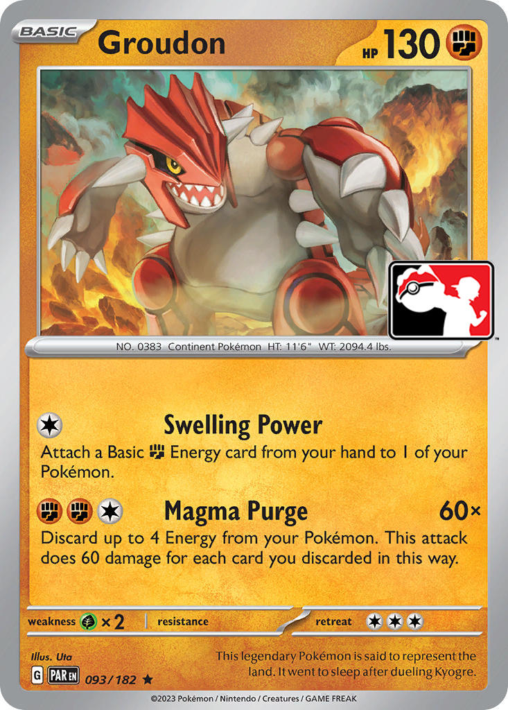 Groudon (093/182) [Prize Pack Series Five] | Dumpster Cat Games