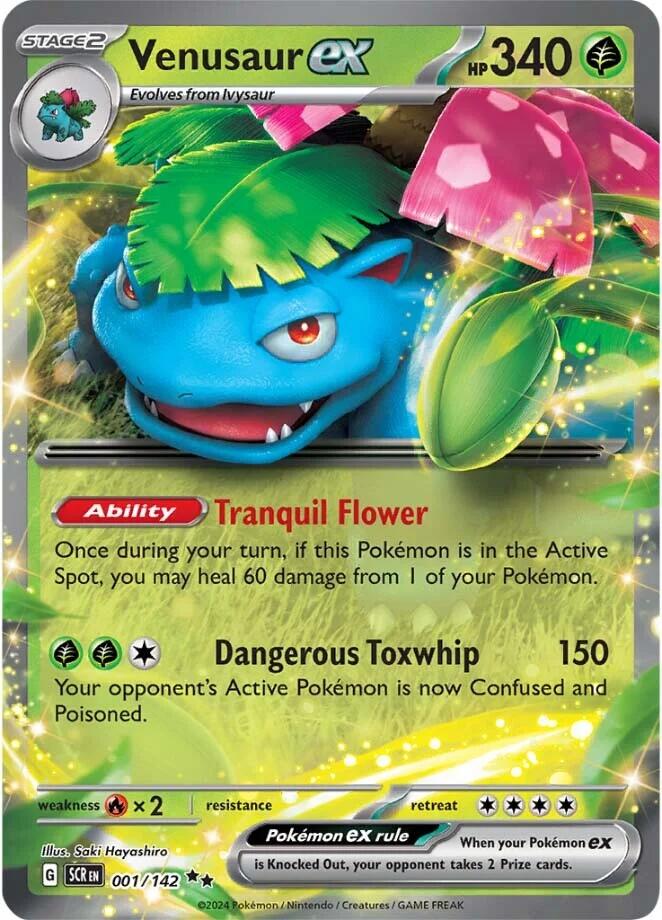 Venusaur ex (001/142) [Scarlet & Violet: Stellar Crown] | Dumpster Cat Games