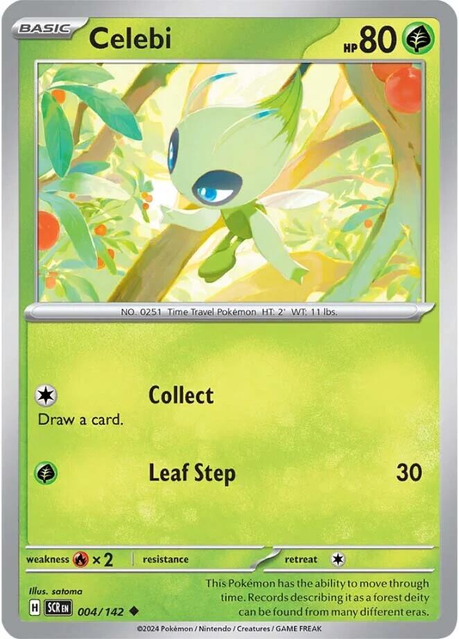 Celebi (004/142) [Scarlet & Violet: Stellar Crown] | Dumpster Cat Games