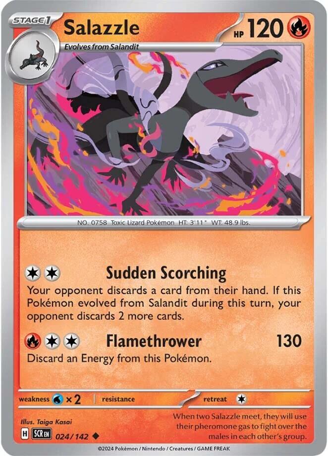 Salazzle (024/142) [Scarlet & Violet: Stellar Crown] | Dumpster Cat Games