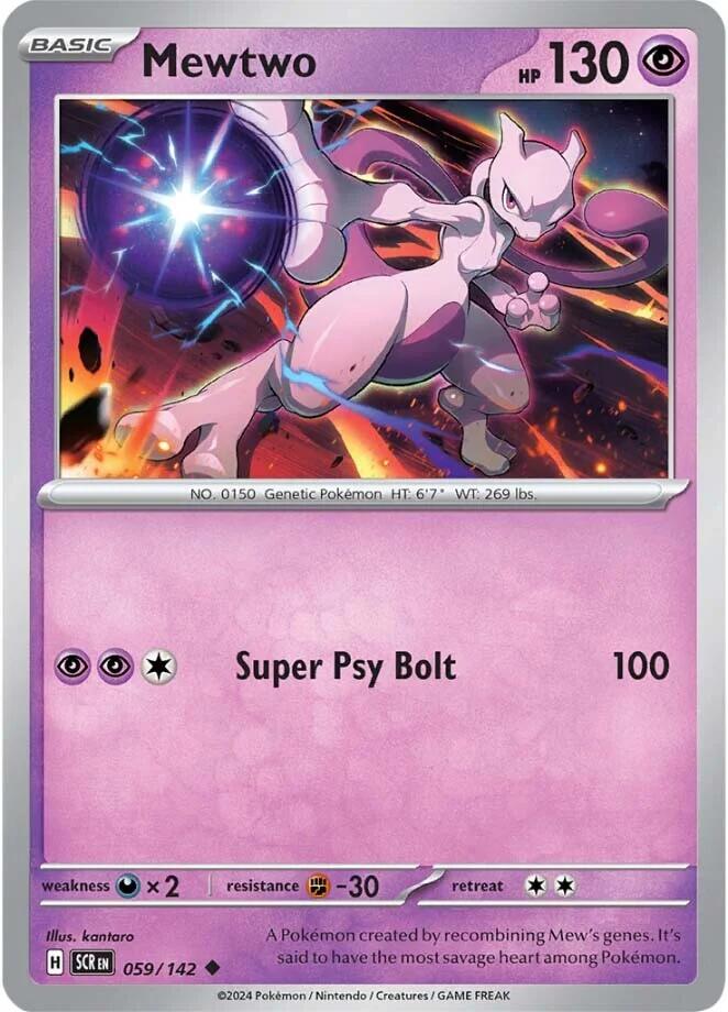 Mewtwo (059/142) [Scarlet & Violet: Stellar Crown] | Dumpster Cat Games