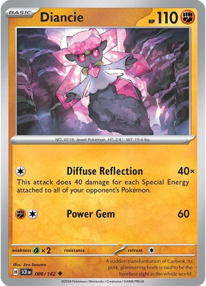 Diancie (086/142) [Scarlet & Violet: Stellar Crown] | Dumpster Cat Games