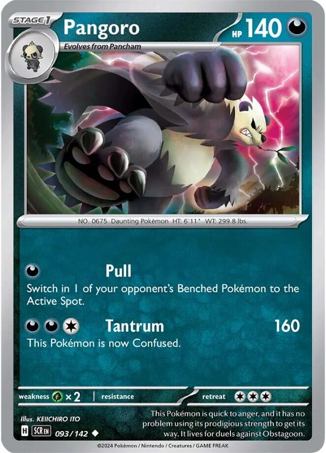 Pangoro (093/142) [Scarlet & Violet: Stellar Crown] | Dumpster Cat Games