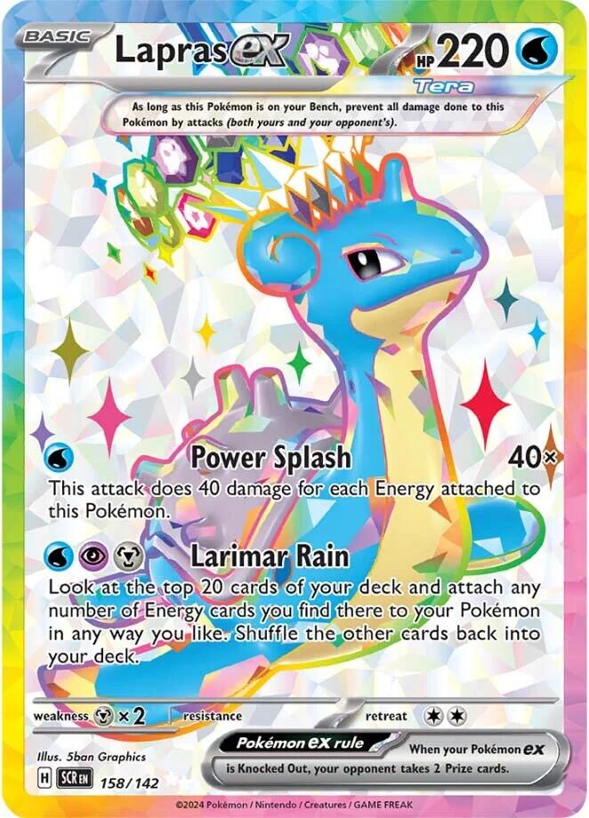 Lapras ex (158/142) [Scarlet & Violet: Stellar Crown] | Dumpster Cat Games