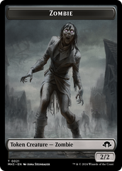 Servo // Zombie Double-Sided Token [Modern Horizons 3 Tokens] | Dumpster Cat Games