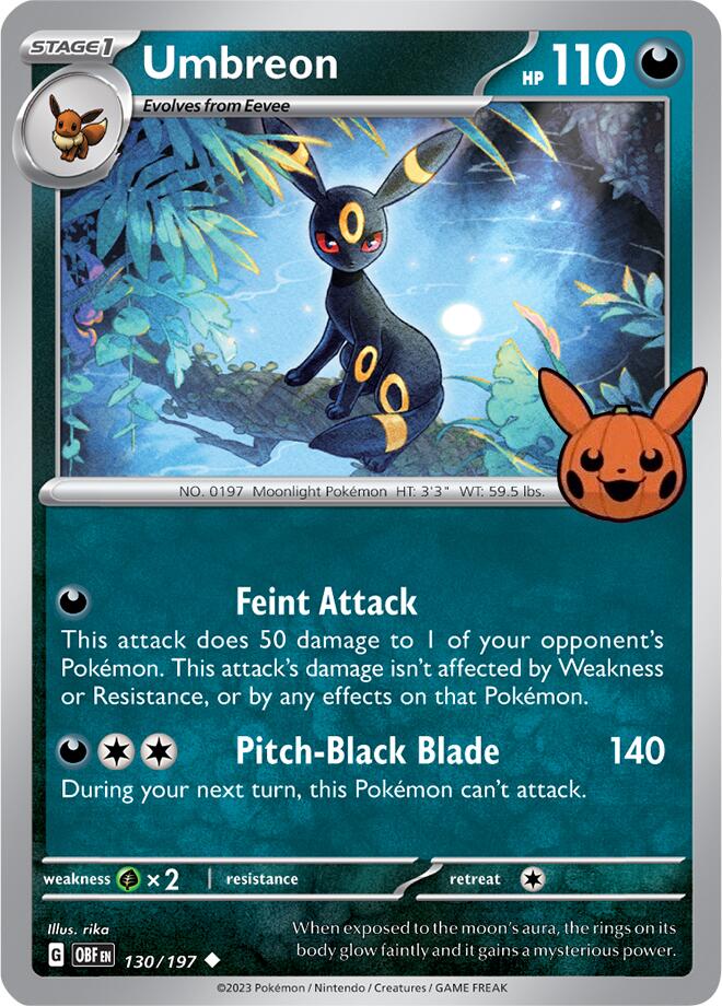 Umbreon (130/197) [Trick or Trade 2024] | Dumpster Cat Games