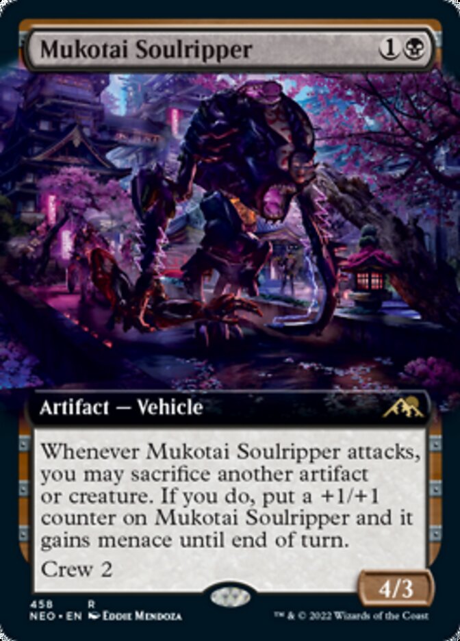 Mukotai Soulripper (Extended Art) [Kamigawa: Neon Dynasty] | Dumpster Cat Games