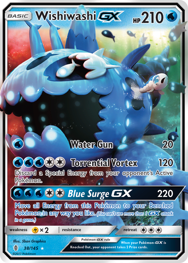 Wishiwashi GX (38/145) [Sun & Moon: Guardians Rising] | Dumpster Cat Games