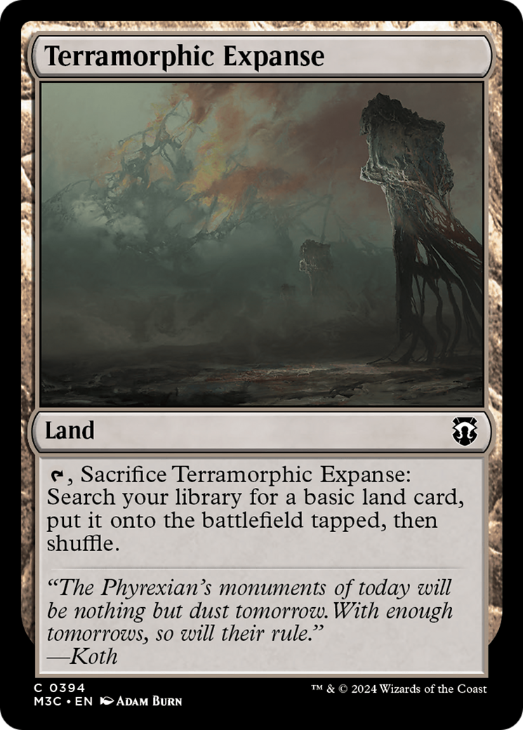 Terramorphic Expanse (Ripple Foil) [Modern Horizons 3 Commander] | Dumpster Cat Games