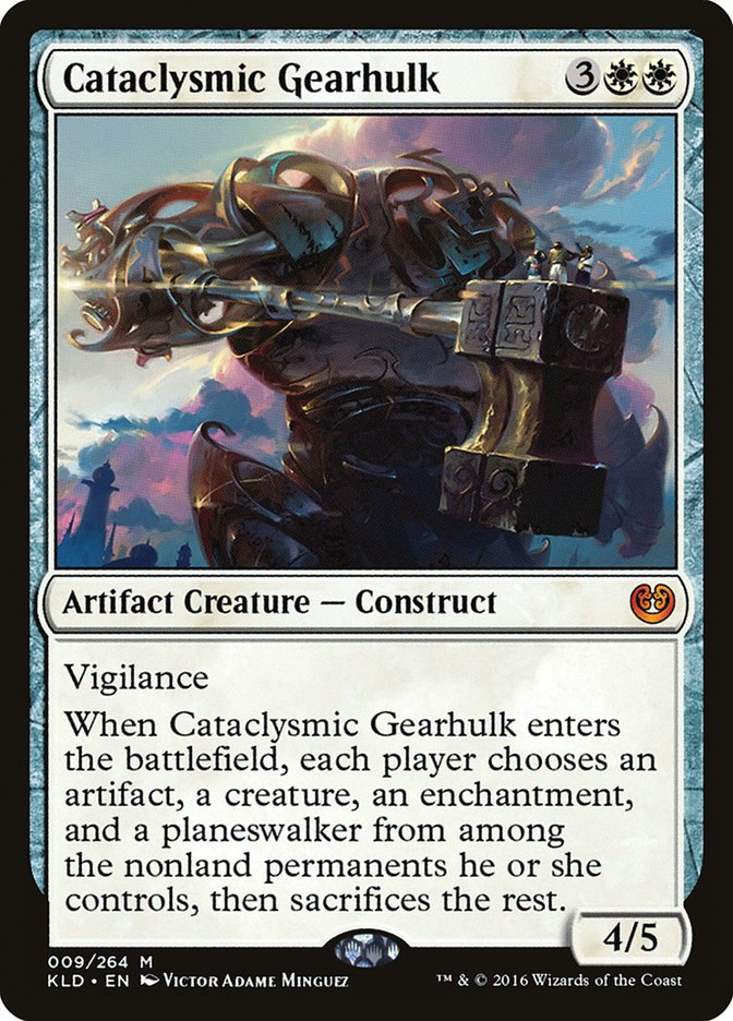 Cataclysmic Gearhulk [Kaladesh] | Dumpster Cat Games