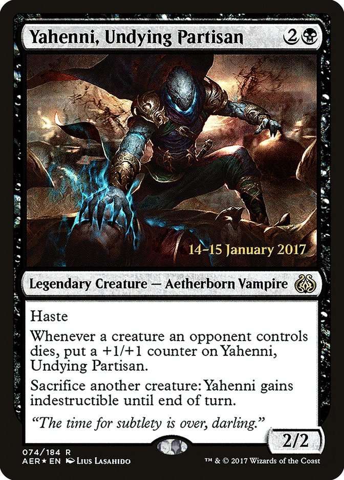 Yahenni, Undying Partisan [Aether Revolt Prerelease Promos] | Dumpster Cat Games