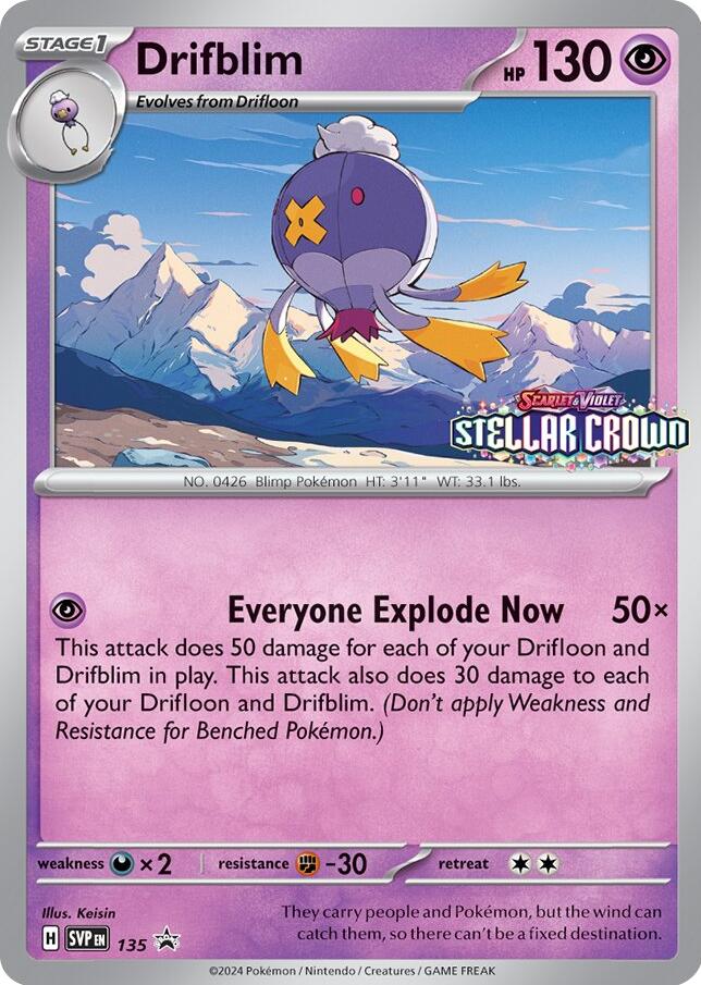 Drifblim (SVP135) [Scarlet & Violet: Black Star Promos] | Dumpster Cat Games