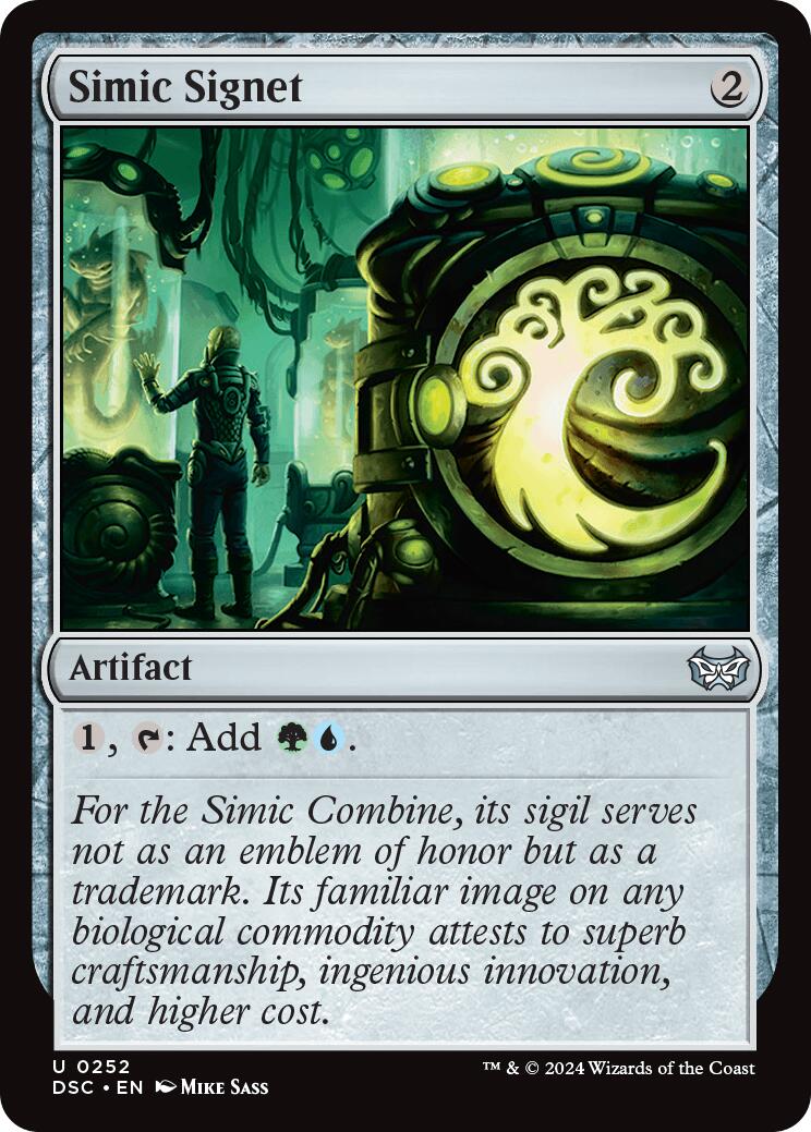 Simic Signet [Duskmourn: House of Horror Commander] | Dumpster Cat Games