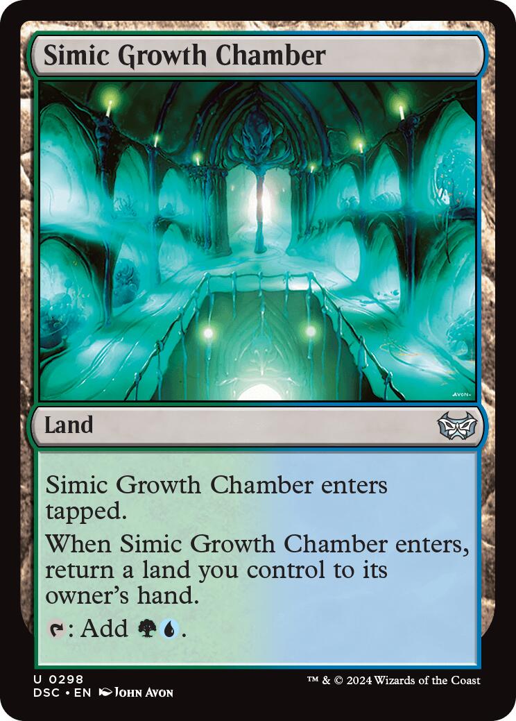 Simic Growth Chamber [Duskmourn: House of Horror Commander] | Dumpster Cat Games