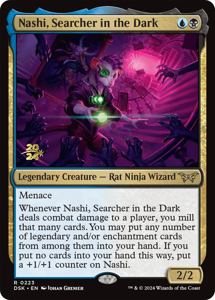 Nashi, Searcher in the Dark [Duskmourn: House of Horror Prerelease Promos] | Dumpster Cat Games