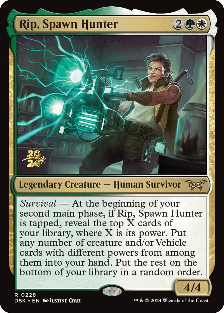 Rip, Spawn Hunter [Duskmourn: House of Horror Prerelease Promos] | Dumpster Cat Games