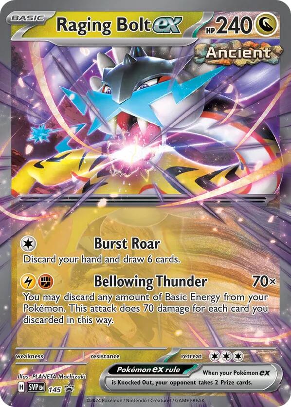 Raging Bolt ex (145) [SV: Scarlet & Violet Promo Cards] | Dumpster Cat Games