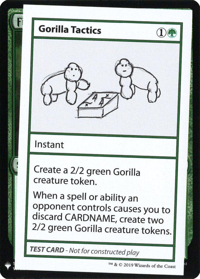 Gorilla Tactics [Mystery Booster Playtest Cards] | Dumpster Cat Games