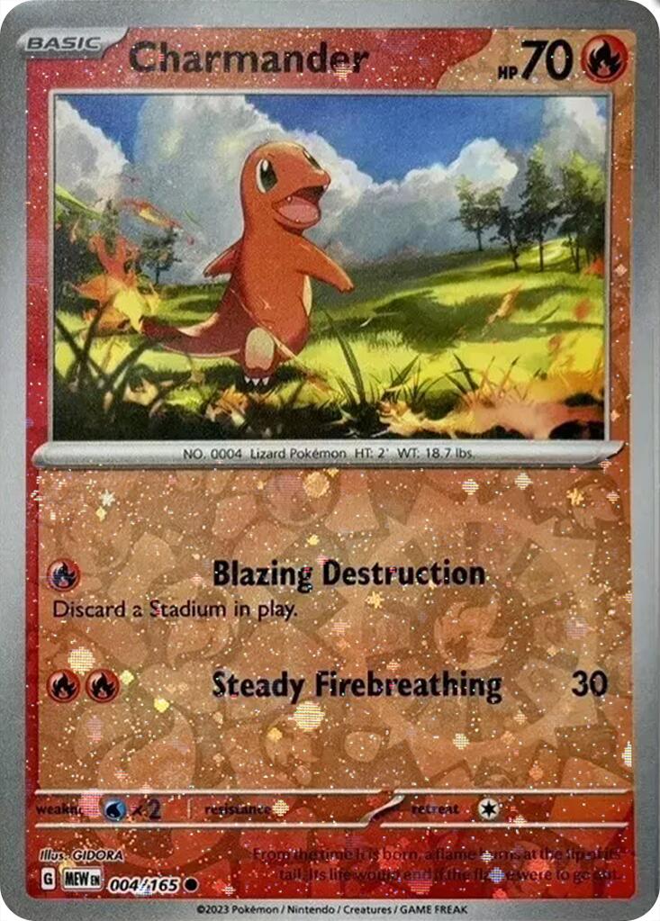 Charmander (004/165) (Cosmos Holo) (Costco Exclusive) [Miscellaneous Cards] | Dumpster Cat Games