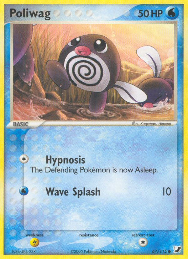 Poliwag (67/115) [EX: Unseen Forces] | Dumpster Cat Games