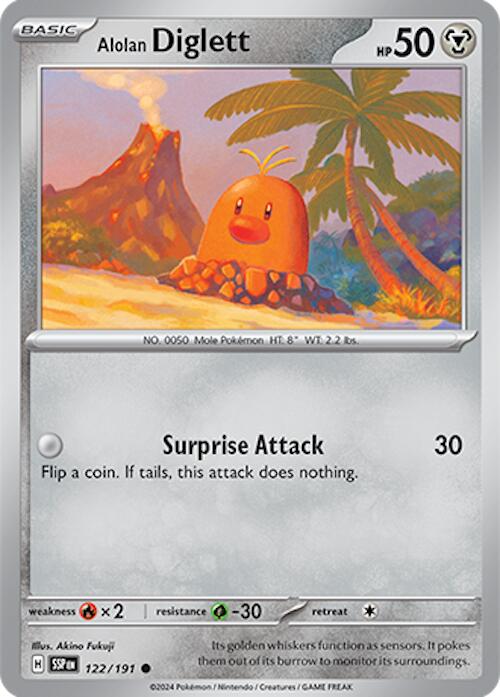 Alolan Diglett (122/191) [Scarlet & Violet: Surging Sparks] | Dumpster Cat Games