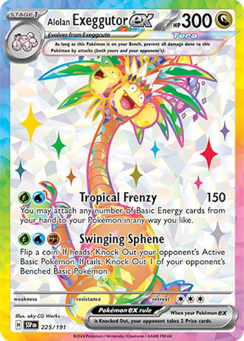 Alolan Exeggutor ex (225/191) [Scarlet & Violet: Surging Sparks] | Dumpster Cat Games