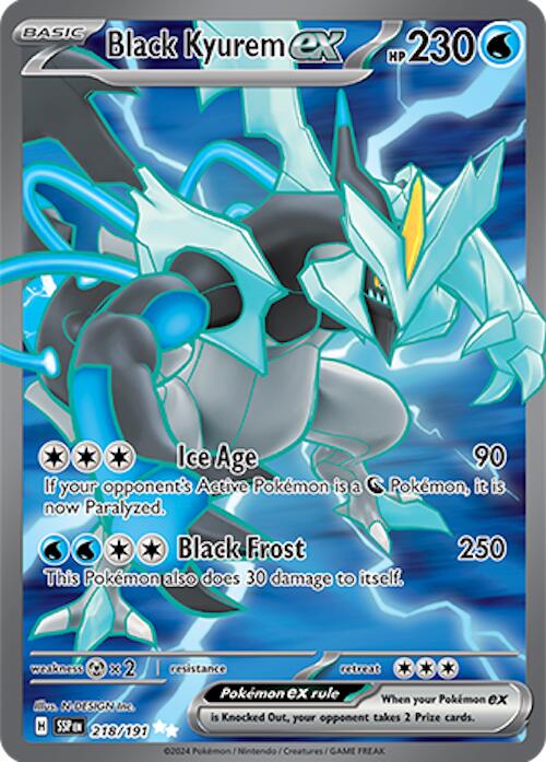 Black Kyurem ex (218/191) [Scarlet & Violet: Surging Sparks] | Dumpster Cat Games