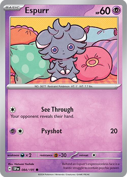 Espurr (084/191) [Scarlet & Violet: Surging Sparks] | Dumpster Cat Games