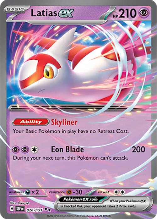 Latias ex (076/191) [Scarlet & Violet: Surging Sparks] | Dumpster Cat Games