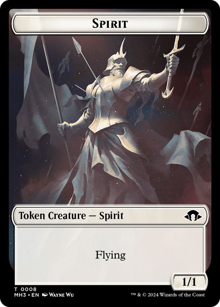 Eldrazi Spawn // Spirit (0008) Double-Sided Token [Modern Horizons 3 Tokens] | Dumpster Cat Games