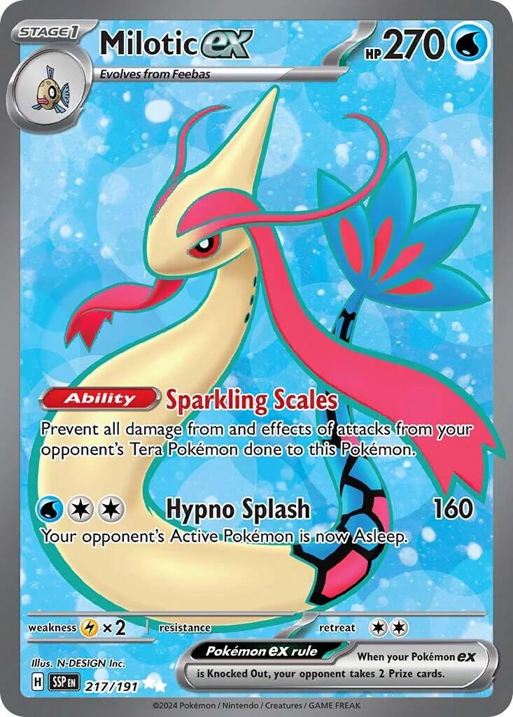 Milotic ex (217/191) [Scarlet & Violet: Surging Sparks] | Dumpster Cat Games