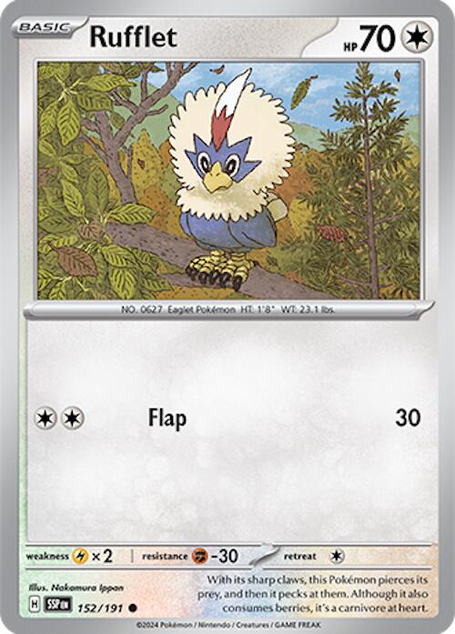 Rufflet (152/191) [Scarlet & Violet: Surging Sparks] | Dumpster Cat Games