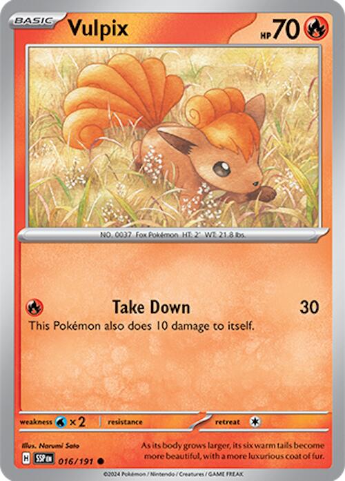 Vulpix (016/191) [Scarlet & Violet: Surging Sparks] | Dumpster Cat Games