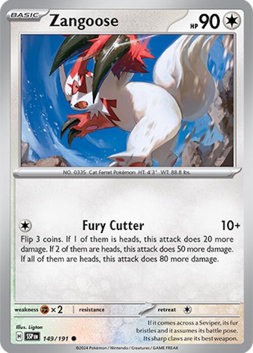 Zangoose (149/191) [Scarlet & Violet: Surging Sparks] | Dumpster Cat Games