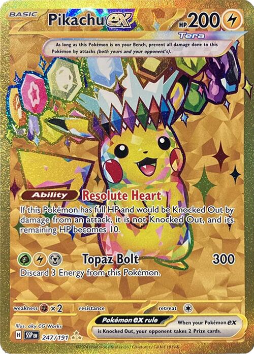 Pikachu ex (247/191) [Scarlet & Violet: Surging Sparks] | Dumpster Cat Games