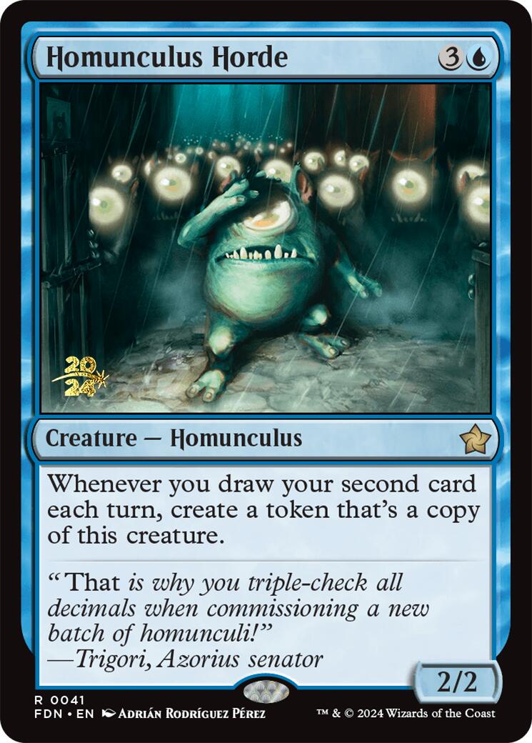 Homunculus Horde [Foundations Prerelease Promos] | Dumpster Cat Games