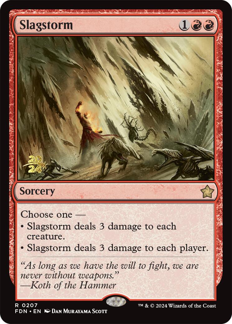 Slagstorm [Foundations Prerelease Promos] | Dumpster Cat Games