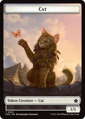 Spirit // Cat (0001) Doubled-Sided Token [Foundations Tokens] | Dumpster Cat Games