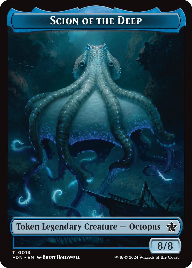 Scion of the Deep // Koma's Coil Doubled-Sided Token [Foundations Tokens] | Dumpster Cat Games