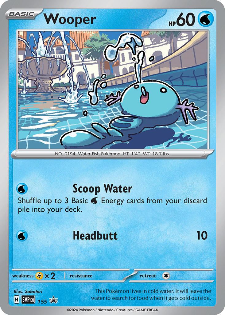 Wooper (155) [Scarlet & Violet: Black Star Promos] | Dumpster Cat Games