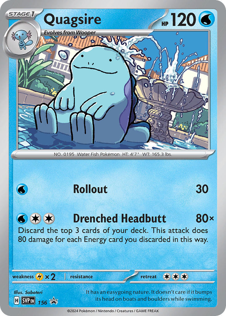 Quagsire (156) [Scarlet & Violet: Black Star Promos] | Dumpster Cat Games