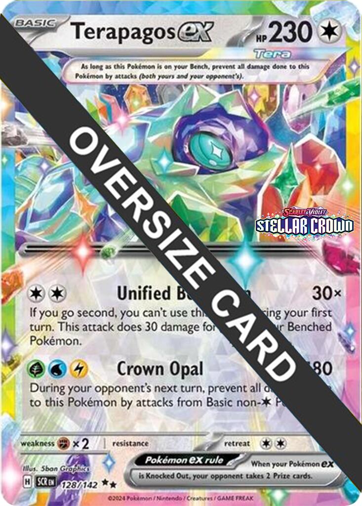 Terapagos ex (128/142) (Jumbo Card) [Scarlet & Violet: Black Star Promos] | Dumpster Cat Games